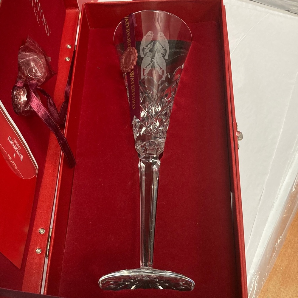 Waterford Crystal Four Calling Birds Flute